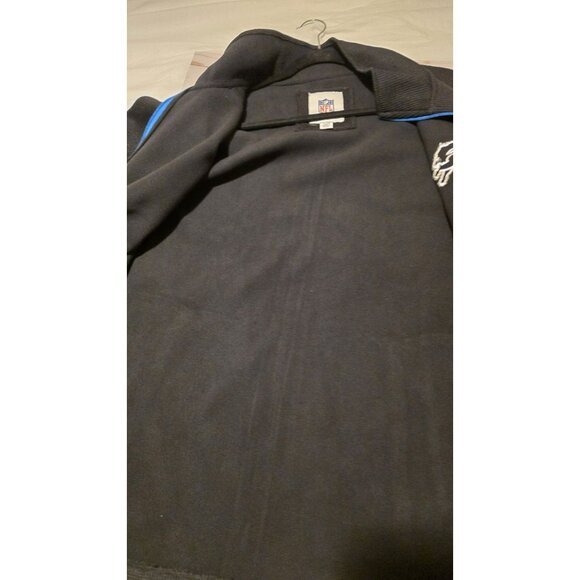 Detroit Lions Jacket Mens XL NFL Apparel Black Zip Pockets EUC Football - Picture 8 of 11